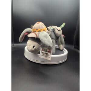 Vintage Disney World Safari Eeyore Plush Stuffed Animal Kingdom 9" NWT (USED)
